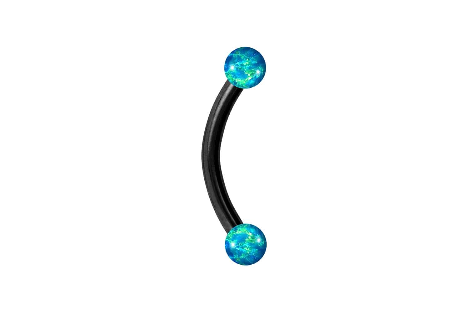 Titan Piercing Banane SYNTHETISCHE OPALE